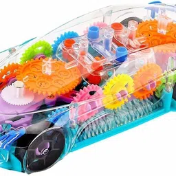 yijun 3D Super Car, Transparent Concept Racing car Toy, Car Toy for Kids with 360 Degree Rotation, Sound & Light, Gear Simulation Mechanical Car image 1