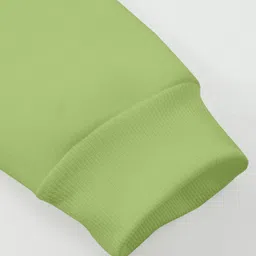 hkcreation Men Typography Round Neck Cotton Blend Light Green T-Shirt image 4