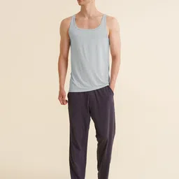 damensch Thermoregulating Bamboo Spandex Sando Grey Men Vest image 2