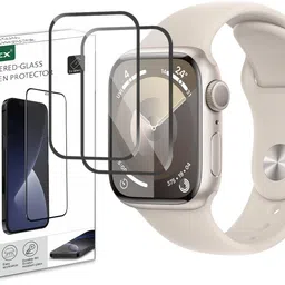 AIBEX Edge To Edge Screen Guard for Apple Watch Series 7, Series 8, 9, 45mm (Transparent), Edge-to-Edge Full Screen Coverage, Premium Acrylic Shield, Installation Kit,-picture-14