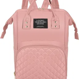 Diaper Bags For Mom And Dad Kids Travel Waterproof And Large Capacity-Chex Pink diaper bag-image-65