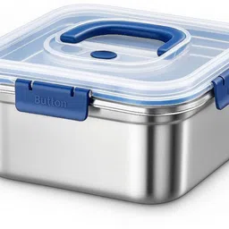 lila enterprise Stainless Steel Meal Container with Transparents Lid Storage Box for Storing Dry 1 Containers Lunch Box image 1