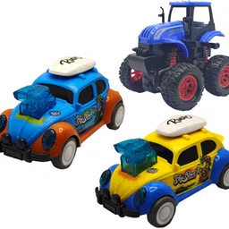vaniha Unbreakable Four-Wheel Drive Friction Powered Diecast Toy Set-J51-picture-32