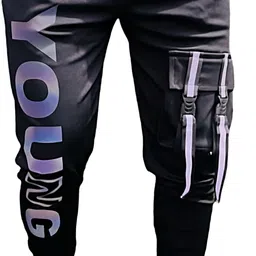 mindsart genz Men Striped Black Track Pants-picture-10