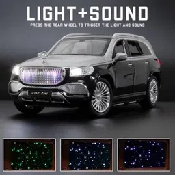 just craft 1:24 Mercedees Maybach GLS 600 SUV Metal light & sound Die cast Car Toy image 5