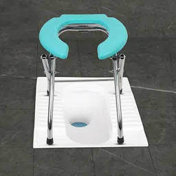 lorco Stainless Steel Frame Comfortable Safe Toliet Commode Shower Chair-picture-27