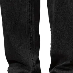 truestich Men Loose Fit Mid Rise Dark Grey Jeans image 5