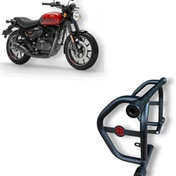 moxzilla Retro Crash Guard for Hunter 350 Bike with 4 Slides-picture-20