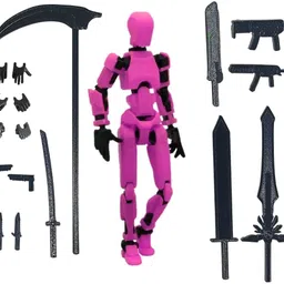 mighty miniatures Prime Action Figure Robot | 14 cm with Weapons Pack-picture-15