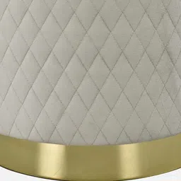 royaloak Vector Velvet Pouffe In Silver Colour image 5