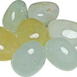 aldomin Aquamarine Tumble 100g Polished Rectangular, Oval, Square, Round, Angular Crystal Pebbles-picture-36
