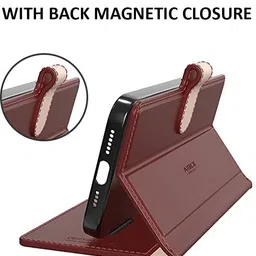 aibex Flip Cover for Samsung Galaxy A23 5G|Premium Leather Finish | Magnetic Closure | Kickstand Feature image 2