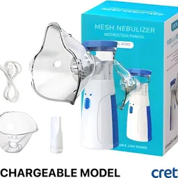 CRETO JSLW-302 Mesh Nebulizer Rechargeable for Adults/Kids (Built-in Battery) Nebulizer-image-90