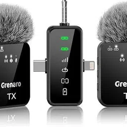 WauroNix F11-2 Portable 3-in-1 Mic | Dual Wireless Mic for Vlogging & Camera Camera Microphone-picture-10