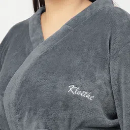 klotthe Grey XXL Bath Robe image 5