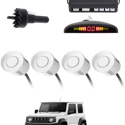 peeps store Universal 4 White Reverse Parking Sensor-PS25N193 Universal 4 White Reverse Parking Sensor-PS25N193 Parking Sensor-picture-18