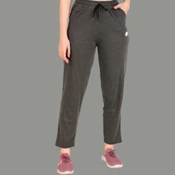 gaa Pack of 2 Women Solid, Printed Light Green, Grey Track Pants image 5