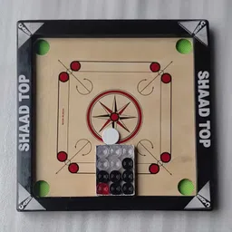 20X20 INCH CARROM BOARD WITH CRISTAL COINS AND DISCO PDER 40 cm Carrom Board-image-12