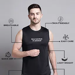 Friskers Sleeveless Apple Cut Gym VestsMST486-1884-01-S image 3