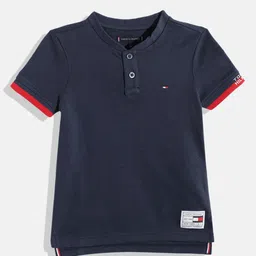 Tommy Hilfiger Boys Pure Cotton Polo Collar T-shirt-picture-46