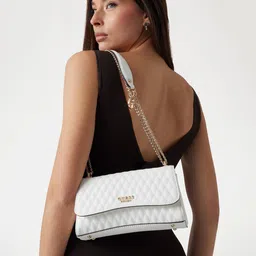 GUESS Textured PU Shopper Shoulder Bag with Quilted-picture-39