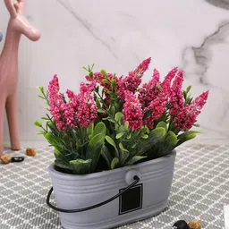TAYHAA Pink & Grey Artificial Plant With Ceramic Pot-picture-18