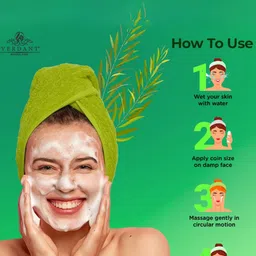 Verdant Natural Care Set Of 2 Neem & Tulsi Face Wash For Anti Acne - 100ml Each image 2