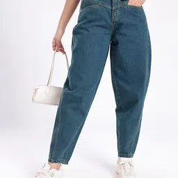 glitchez Women Street Savvy Barrel Fit Jeans-image-63
