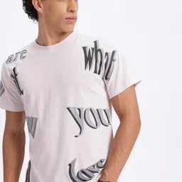 glitchez Bold Typo Printed Regular Fit T-shirt-picture-27