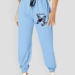 TABADTOD Women Printed Relaxed Joggers Trousers-image-81