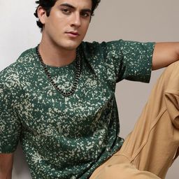R.Code by The Roadster Life Co. Men Tie and Dye Printed Relaxed Fit T-shirt-picture-18