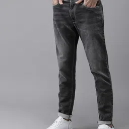BEAT LONDON by PEPE JEANS Men Grey Chinox Regular Fit Light Fade Stretchable Jeans image 1