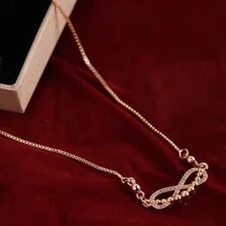 Anikas Creation Gold-Plated AD-Studded Handcrafted Necklace-image-57