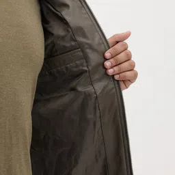 The Roadster Life Co. Faux Leather Mock Collar Tailored Jacket image 2