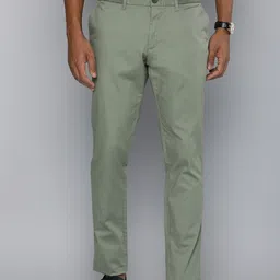Indian Terrain Men Self Design Textured Brooklyn Slim Fit Trousers-picture-39