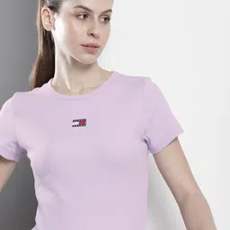 Tommy Hilfiger Round Neck Ribbed Slim Fit T-shirt-image-16