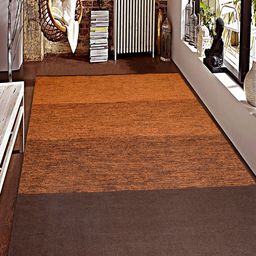 Saral Home Orange & Brown Colourblocked Anti-Skid Dhurrie-picture-44