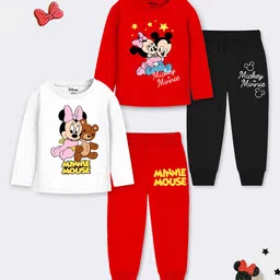 YK Disney Girls Printed T-shirt with Pyjamas-picture-15