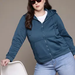 The Roadster Lifestyle Co. Plus Size Hooded Sweatshirt-image-16
