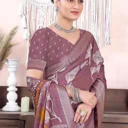 KALINI Floral Zari Silk Blend Saree-picture-19