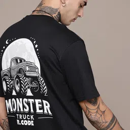R.Code by The Roadster Life Co. Graphic Printed Relaxed Fit T-shirt-picture-41
