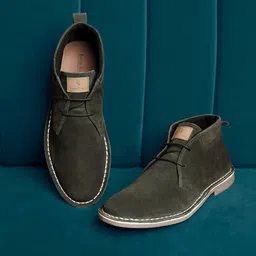 LOUIS STITCH Men Mid-Top Solid Suede Desert Boots-picture-23