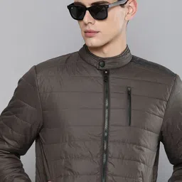 The Indian Garage Co Men Grey Padded Jacket-picture-46