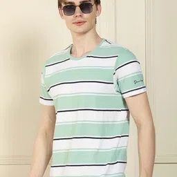 Dennis Lingo Men Striped Round Neck T-shirt-picture-27