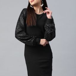 plusS Sequin Work Sheath Dress-picture-14
