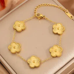 MYKI Stainless Steel Gold-Plated Link Bracelet-picture-37