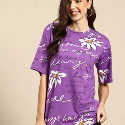 Mast & Harbour Floral PrintLongline T-shirt-picture-26