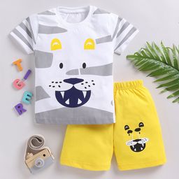BAESD Boys Printed Pure Cotton T-shirt with Shorts-picture-18