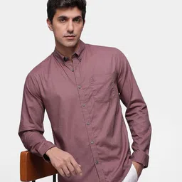 French Connection Pure Cotton Self Design Slim Fit Textured Casual Shirt-image-9