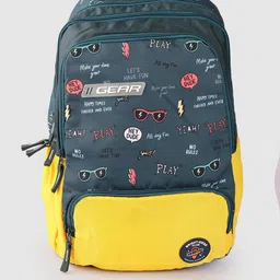 Gear Kids Colourblocked & Printed Backpack- 21.5 L-image-89